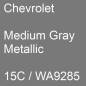 Preview: Chevrolet, Medium Gray Metallic, 15C / WA9285.